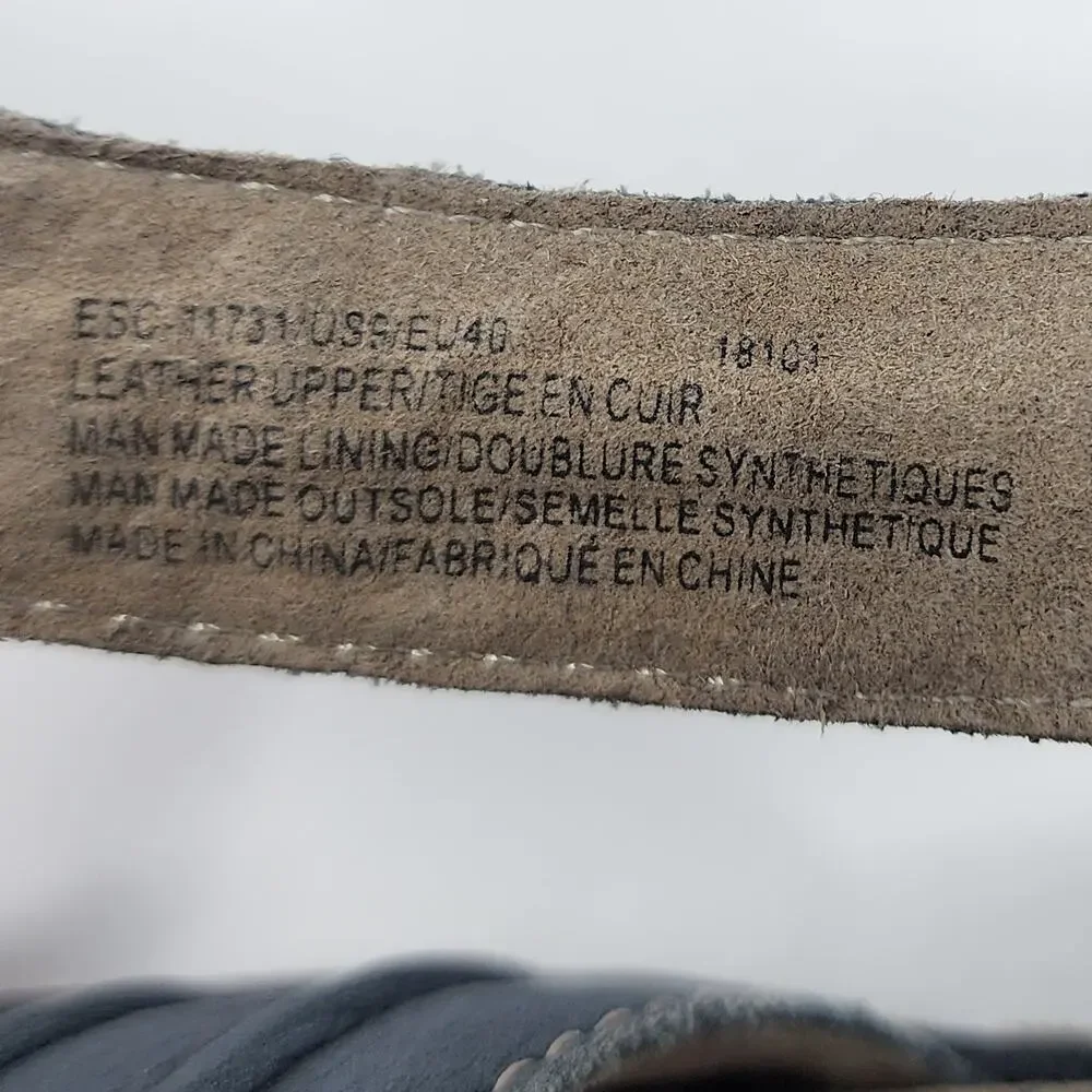 Taos Escape Sandal Women 9 Blue Leather Comfort Low Wedge Medallion ESC-11731 - Picture 10 of 13